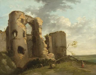West Gate van Pevensey Castle, Sussex