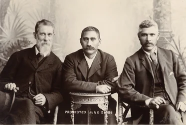 William Australia Graham, koning Mahuta Tawhaio en Tahuna Heirangi, juni 1898