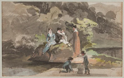 Groep bij het water, 1810