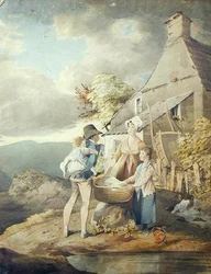 Groep Buiten een Wasserij