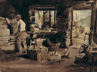 Interieur van de smederij, Ambleside