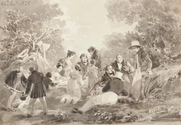 Picknick bij het meer, 1825