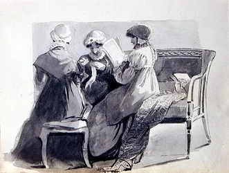 Drie Vrouwen op een Bank