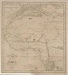Een kaart van een deel van Afrika - getekend door de laatste autoriteiten ter illustratie van het verhaal van Captain James Riley LOC 2009583840