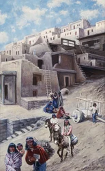 Pueblo-dorp, 1900