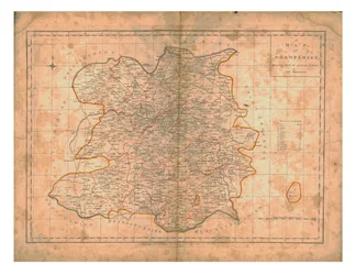 Een Kaart van Shropshire