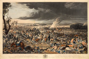 Het Veld van Waterloo, zoals het verscheen de ochtend na de gedenkwaardige slag van 18 juni 1815