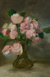 Stilleven met een vaas bloemen