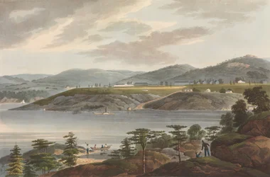 West Point nr. 16 van The Hudson River Portfolio, 1825
