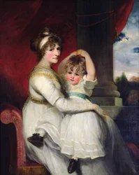 Georgina, Gravin van Bathurst en haar zoon