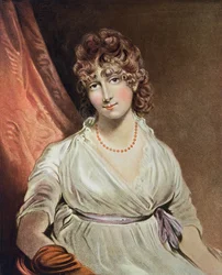Portret van de Eerwaarde Mevrouw Bouverie gegraveerd door I.R Smith