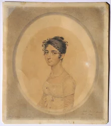 Portret van Miss Mary Tadman, 1809