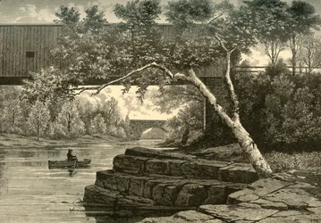 De Passaic, Onder Little Falls, 1874