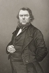 Hugh Stowell Brown (1823-86) gegraveerd door D.J. Pound van een foto, uit 