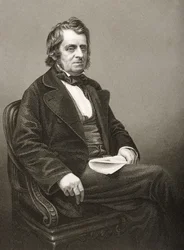 John Arthur Roebuck (1801-79) gegraveerd door D.J. Pound van een foto, uit 