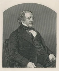 John Campbell, 1e Baron Campbell van St. Andrews, gegraveerd door D.J. Pound van een foto, uit 