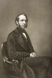 Robert Grosvenor (1801-93) gegraveerd door D.J. Pound van een foto, uit 