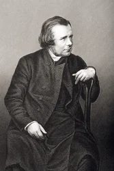 Samuel Wilberforce (1805-73) gegraveerd door D.J. Pound van een foto, uit 