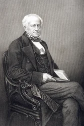 Sir Fitzroy Kelly (gegraveerd door D.J. Pound) uit 