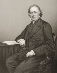 Thomas Binney (1798-1874) gegraveerd door D.J. Pound van een foto, uit 