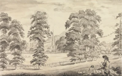 Landschap met Ledbury Kerkspits