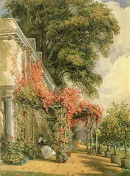Tuinzijde van het huis van de heer Robert Vernon in Twickenham
