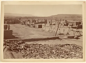 Pueblo van San Juan, New Mexico: noordelijk uiteinde van de stad
