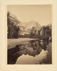 Yosemite-watervallen, klif, Californië