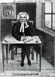 Contemplatie - Lord Monboddo in zijn studeerkamer, 1784