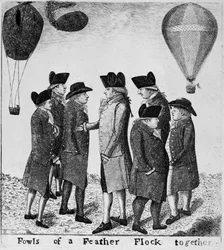 Vogels van een Veer komen Samen, 1785