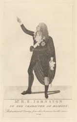 Mr. H. E. Johnston in de Rol van Hamlet