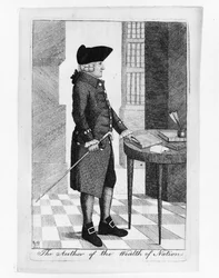 Portret van Adam Smith 1723-1790, de auteur van „De rijkdom van naties”, 1790