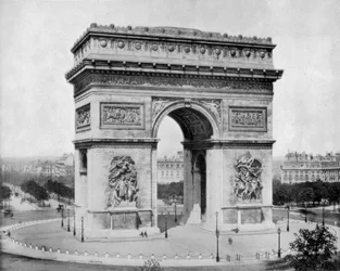Arc de Triomphe, Parijs, eind 19e eeuw