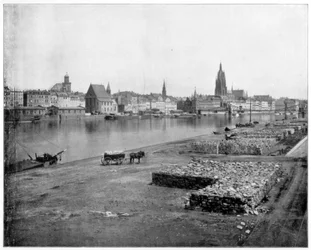 Frankfurt, Duitsland, eind 19e eeuw