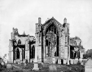 Melrose Abbey, Schotland, 1893