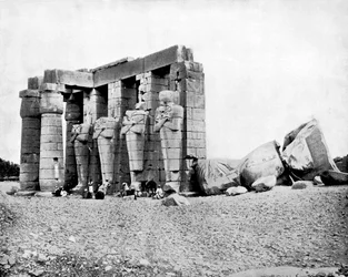Ruïnes, Thebe, Egypte, 1893