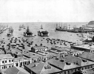 Haven van Valparaiso, Chili, 1893
