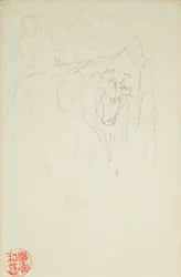 Achilles en Xanthus, uit La Farge folio