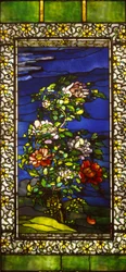 Pioenrozen in de wind met kakemono borders