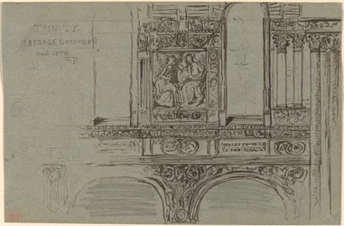 Trinity Church, Boston (schip) - Muurschildering studie