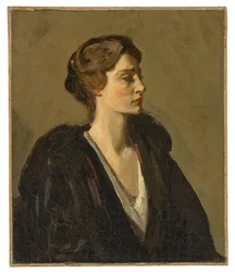 Een dame in het zwart (Lady Gwendeline Spencer-Churchill)