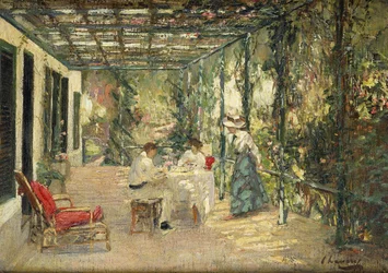 Ontbijt op het terras