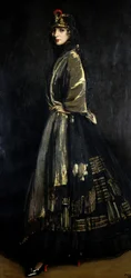 Hazel in zwart en goud, 1916
