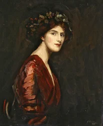 Mevrouw Ralph Peto als Bacchante