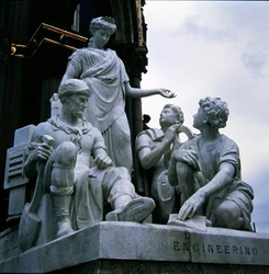 Techniek, beeldengroep van het Albert Memorial, voltooid in 1876