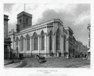 St. Martins Kerk, Carfax, Oxford, 1835