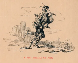 Een Deen die zijn Buit Beveiligd, ca. 1860