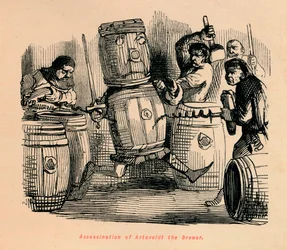Moord op Artaveldt de brouwer, ca. 1860