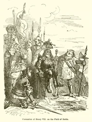 Kroning van Hendrik VII op het slagveld
