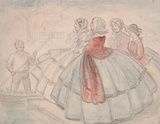 Crinolines bij de rivier